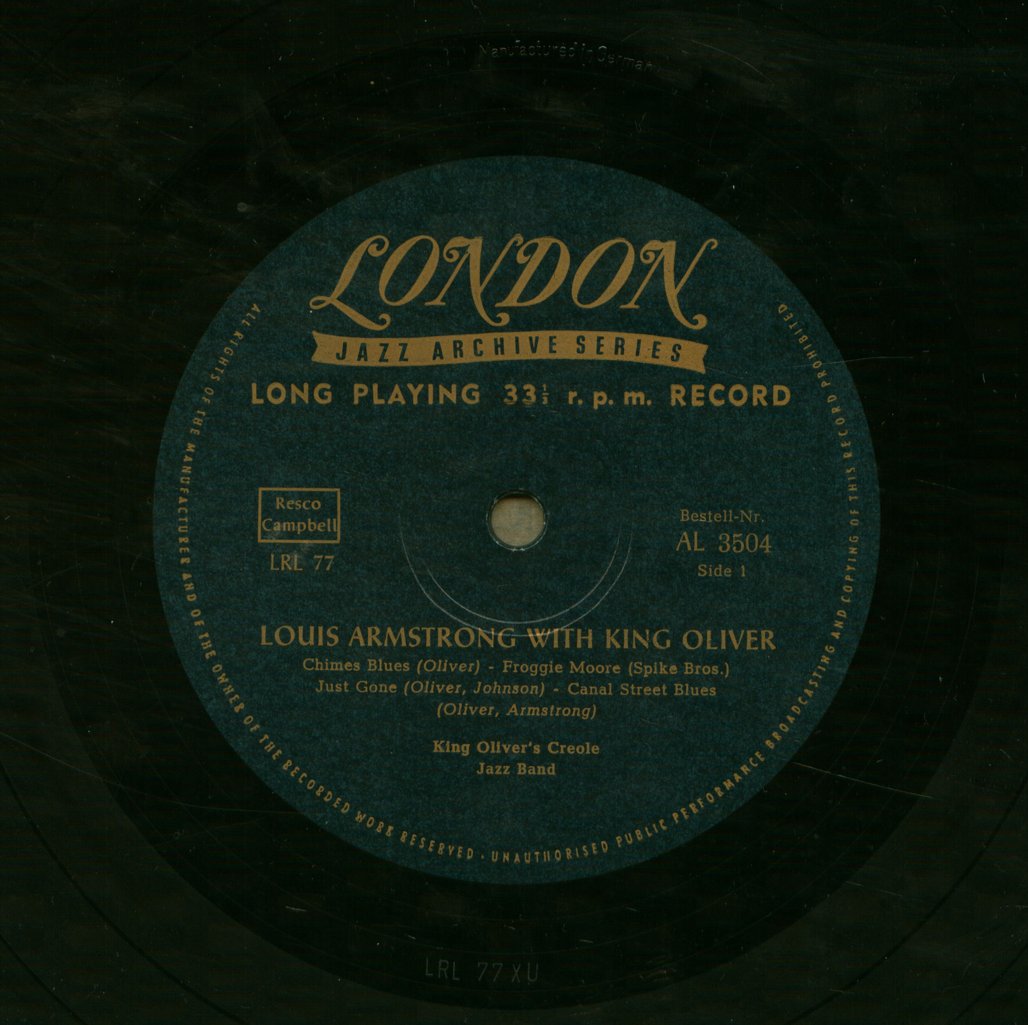 Louis Armstrong with King Oliver